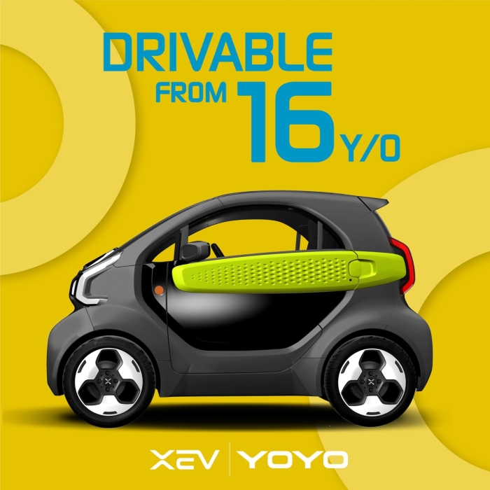 XEV YOYO, Electric, Autonomie 150 km, 10kWh, 80km/h 